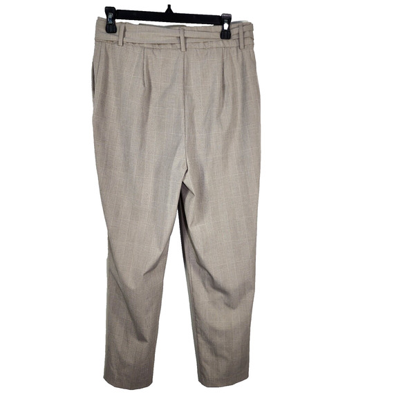 Maison D'Amelie Paris Womens Dress Pant 8 Belted Paperbag High Waisted Ankle Tie - Picture 2 of 9